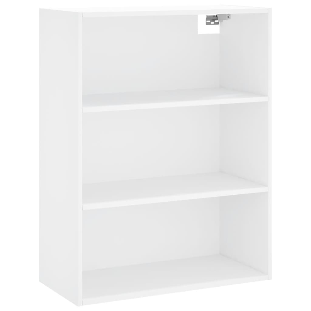 vidaXL Aparador alto madera contrachapada blanco 69,5x34x180 cm