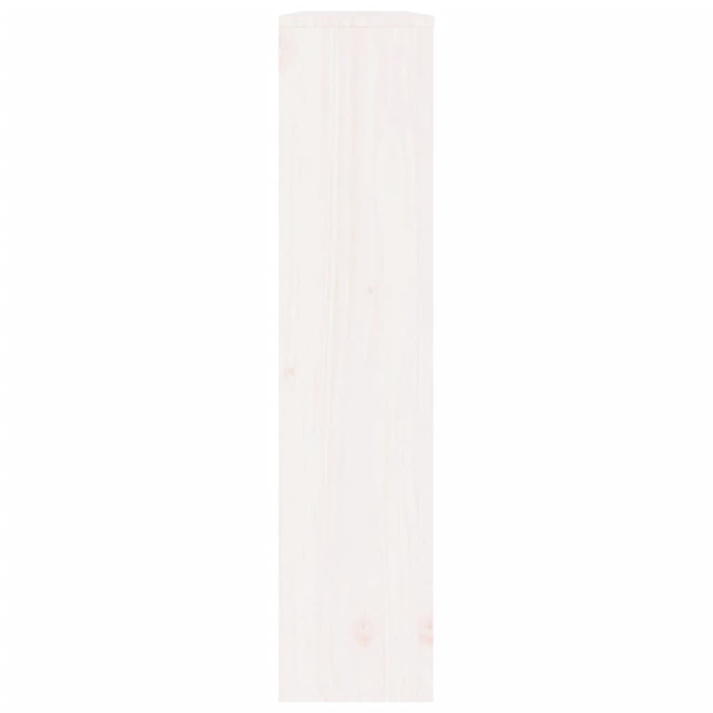 vidaXL Cubierta de radiador madera maciza de pino blanco 108,5x19x84cm