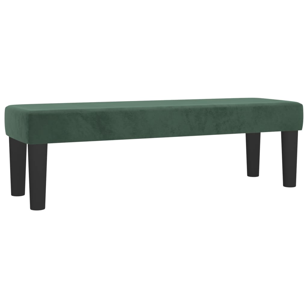 vidaXL Cama box spring con colchón terciopelo verde oscuro 140x190 cm