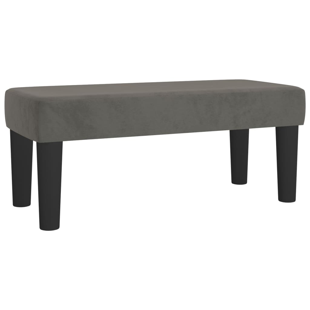 vidaXL Cama box spring con colchón terciopelo gris oscuro 80x200 cm