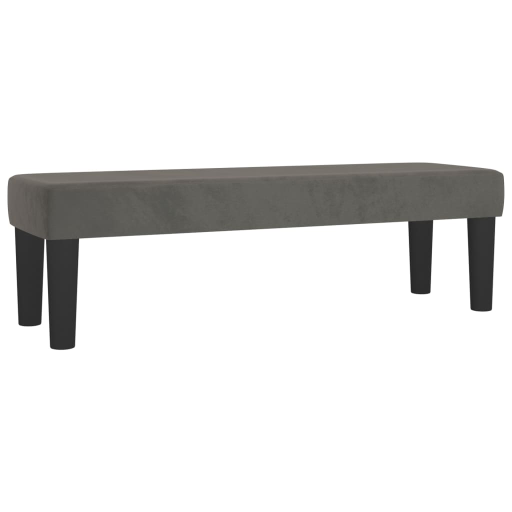 vidaXL Cama box spring con colchón terciopelo gris oscuro 160x200 cm