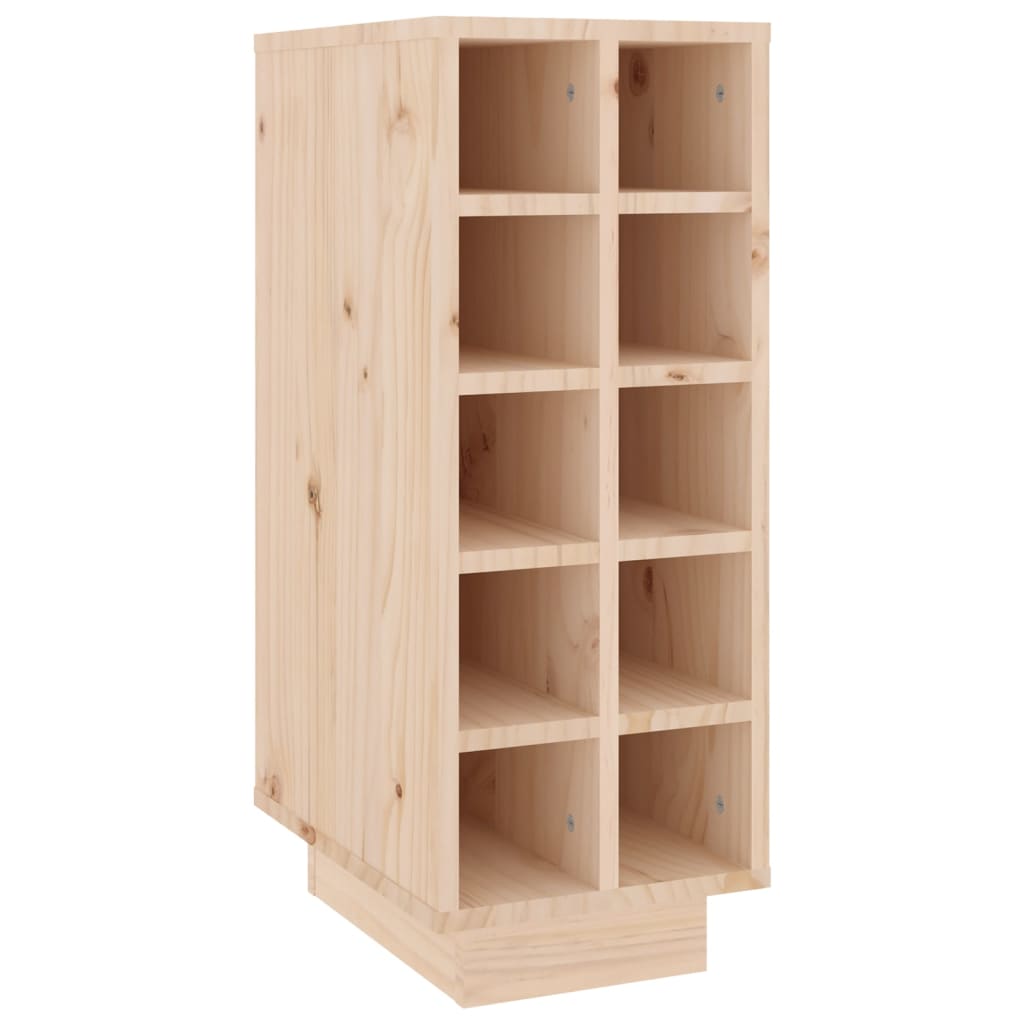 vidaXL Botellero madera maciza de pino 23x34x61 cm