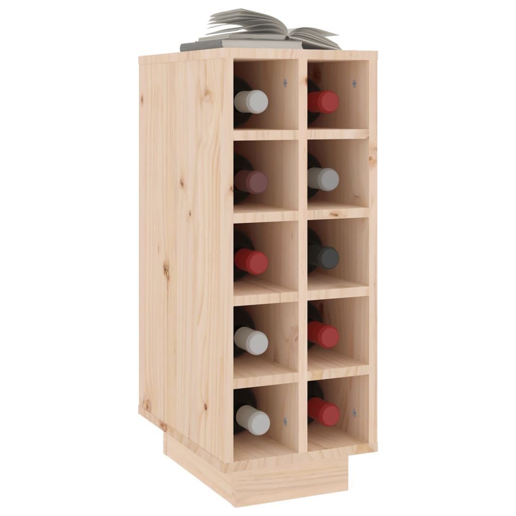 vidaXL Botellero madera maciza de pino 23x34x61 cm