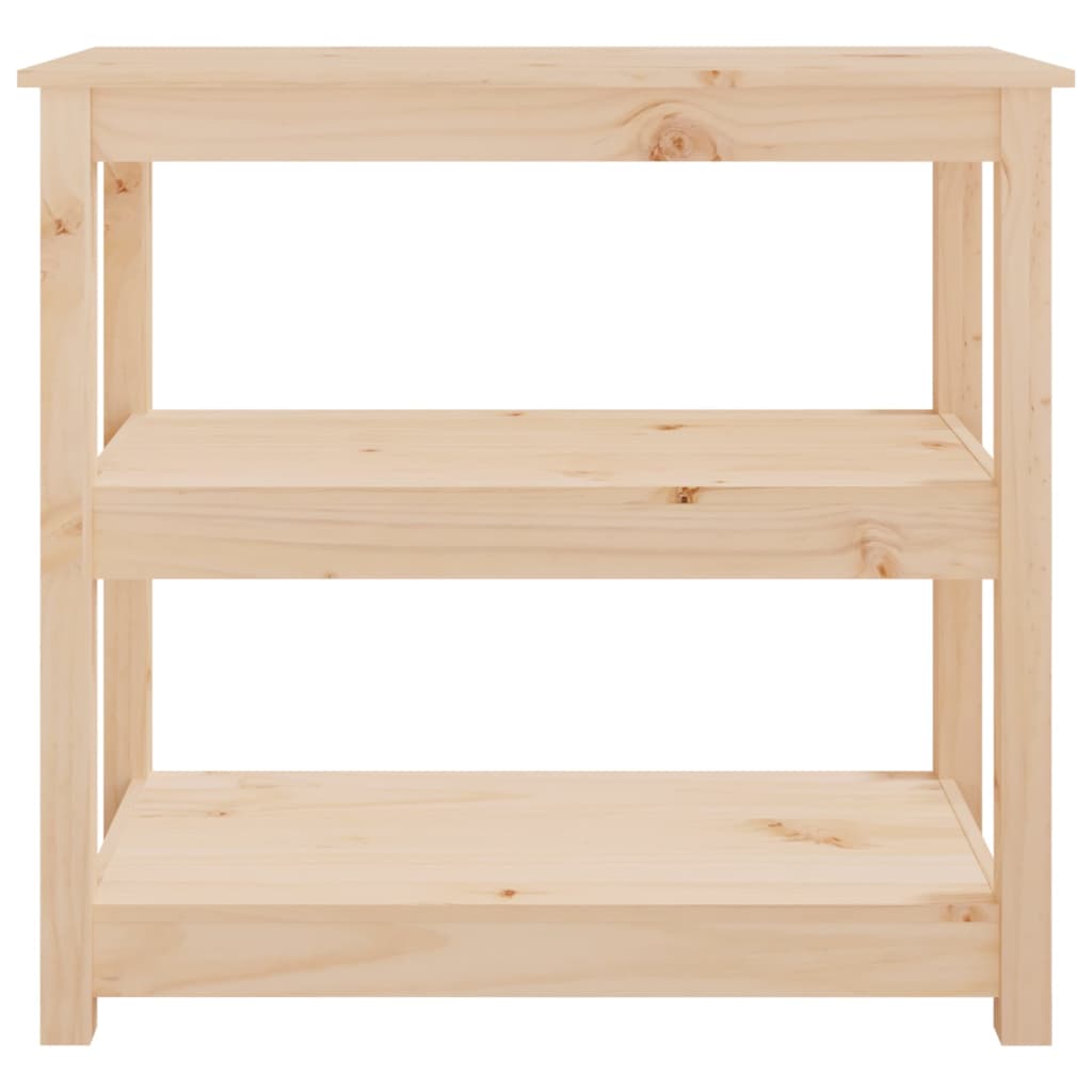 vidaXL Mesa consola madera maciza de pino 80x40x74 cm