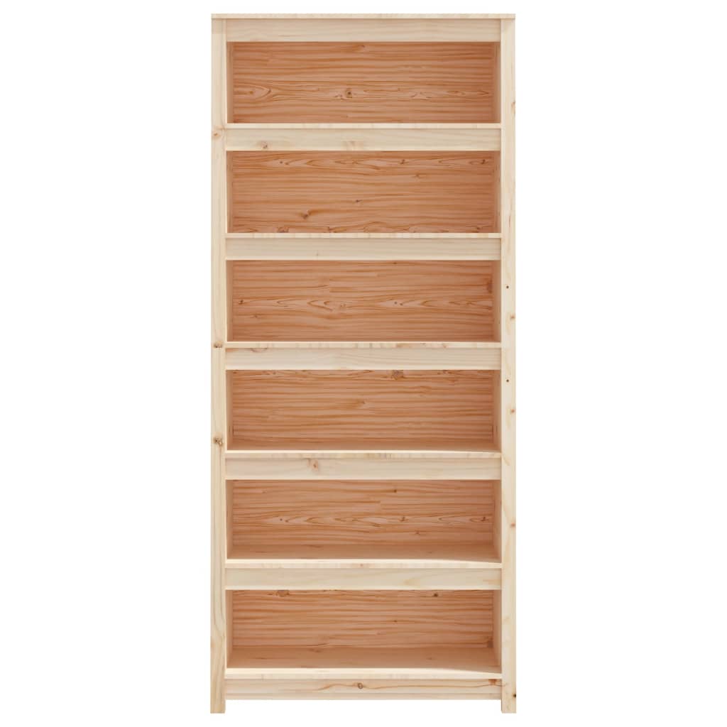 vidaXL Estantería madera maciza de pino 80x35x183 cm