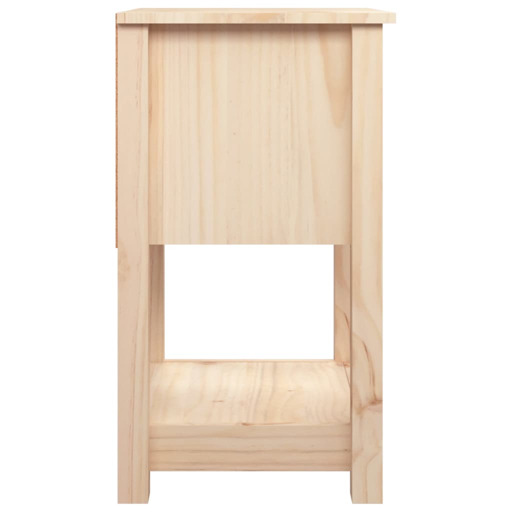 vidaXL Mesitas de noche 2 uds madera maciza de pino 40x35x61,5 cm