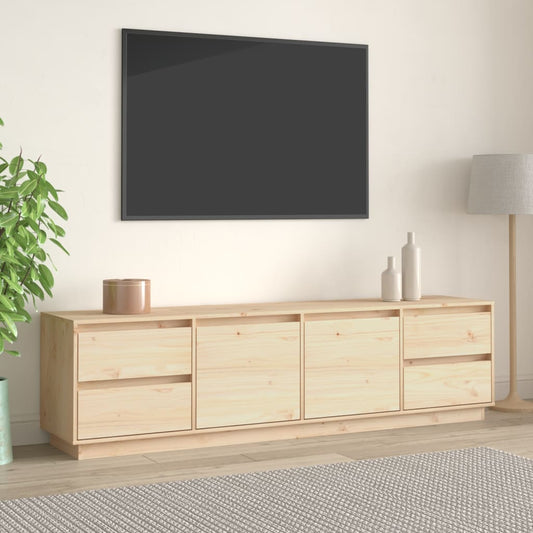 vidaXL Mueble de TV de madera maciza de pino 176x37x47,5 cm