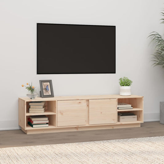 vidaXL Mueble de TV de madera maciza de pino 156x40x40 cm