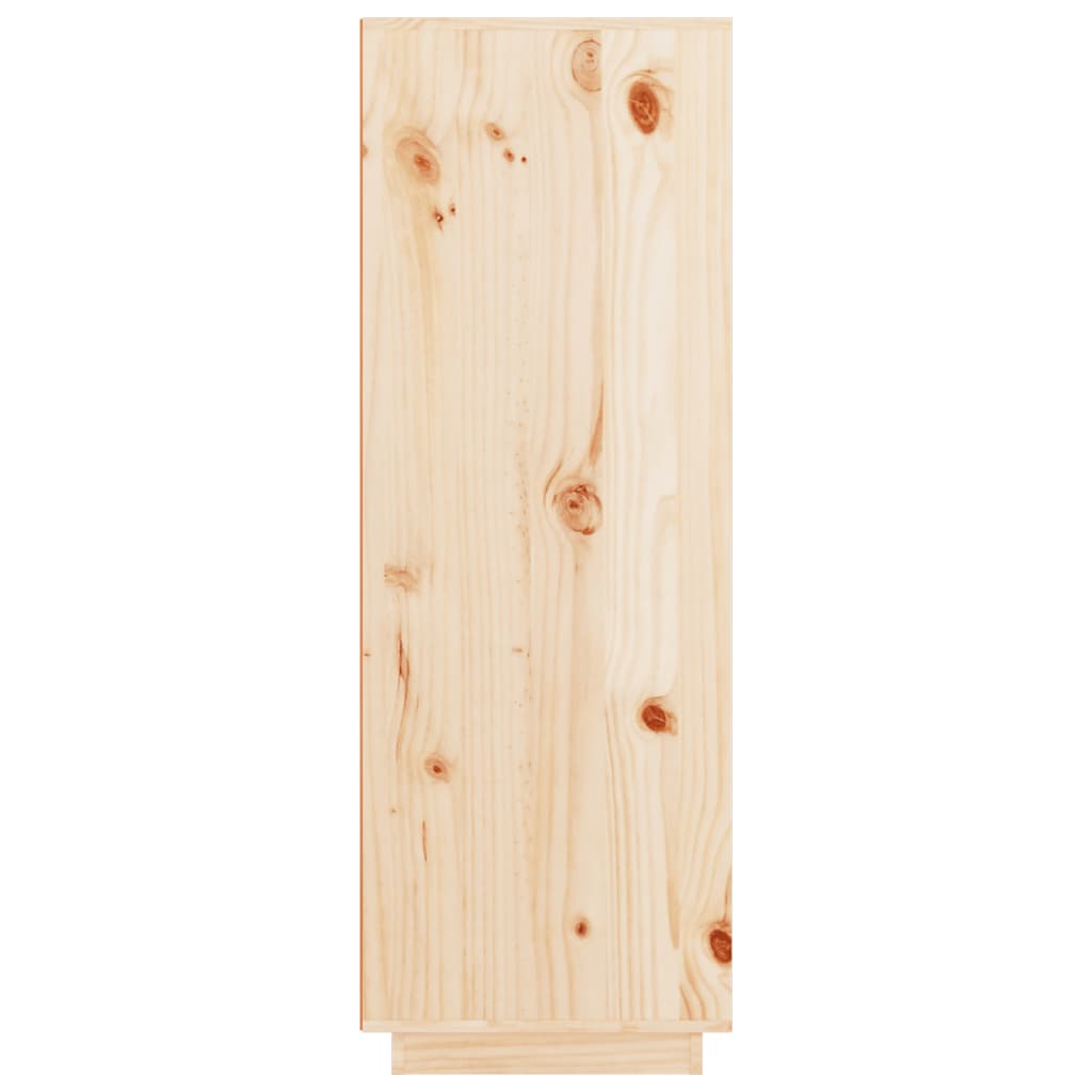 vidaXL Aparador alto de madera maciza de pino 89x40x116,5 cm