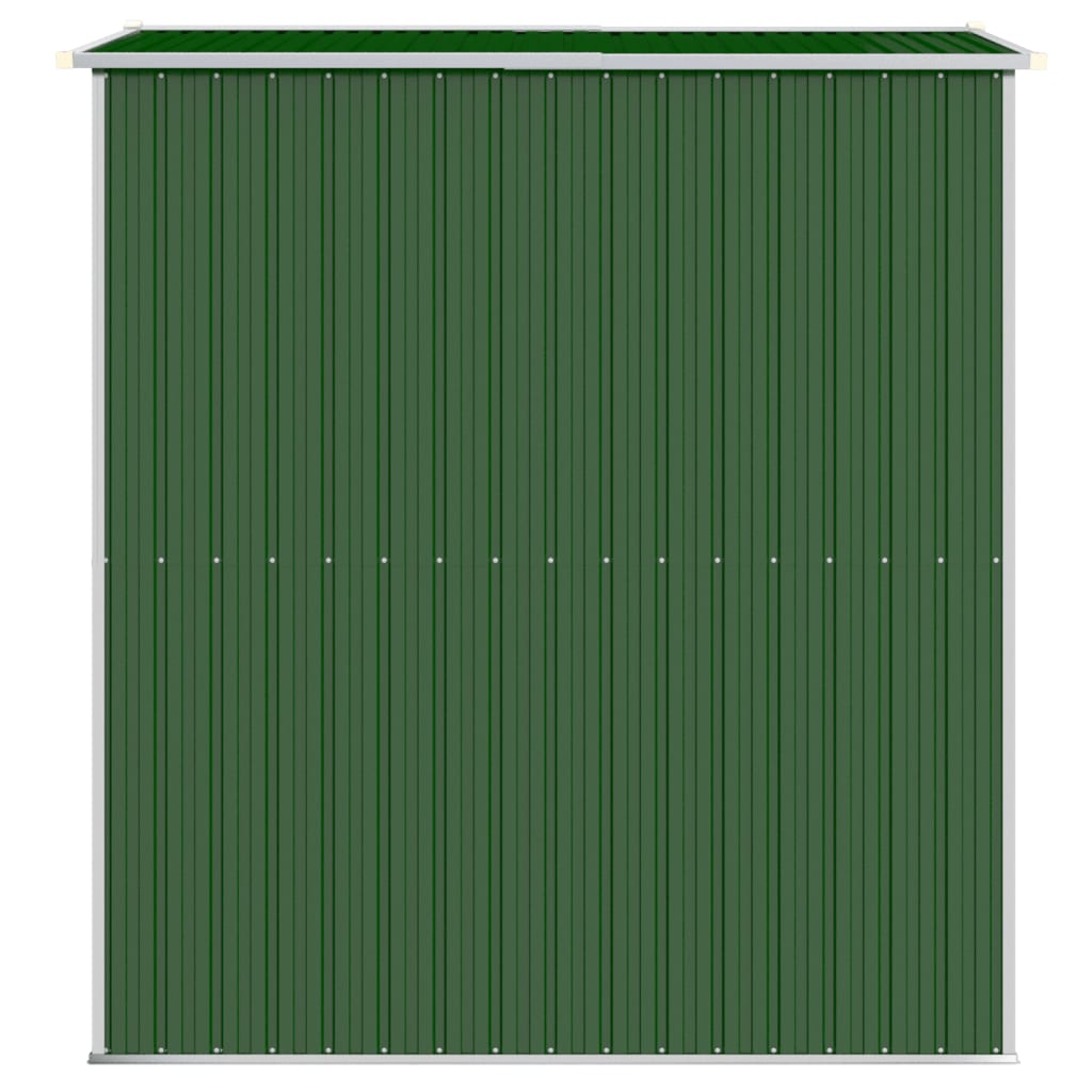 vidaXL Cobertizo de jardín acero galvanizado verde 192x191x223 cm