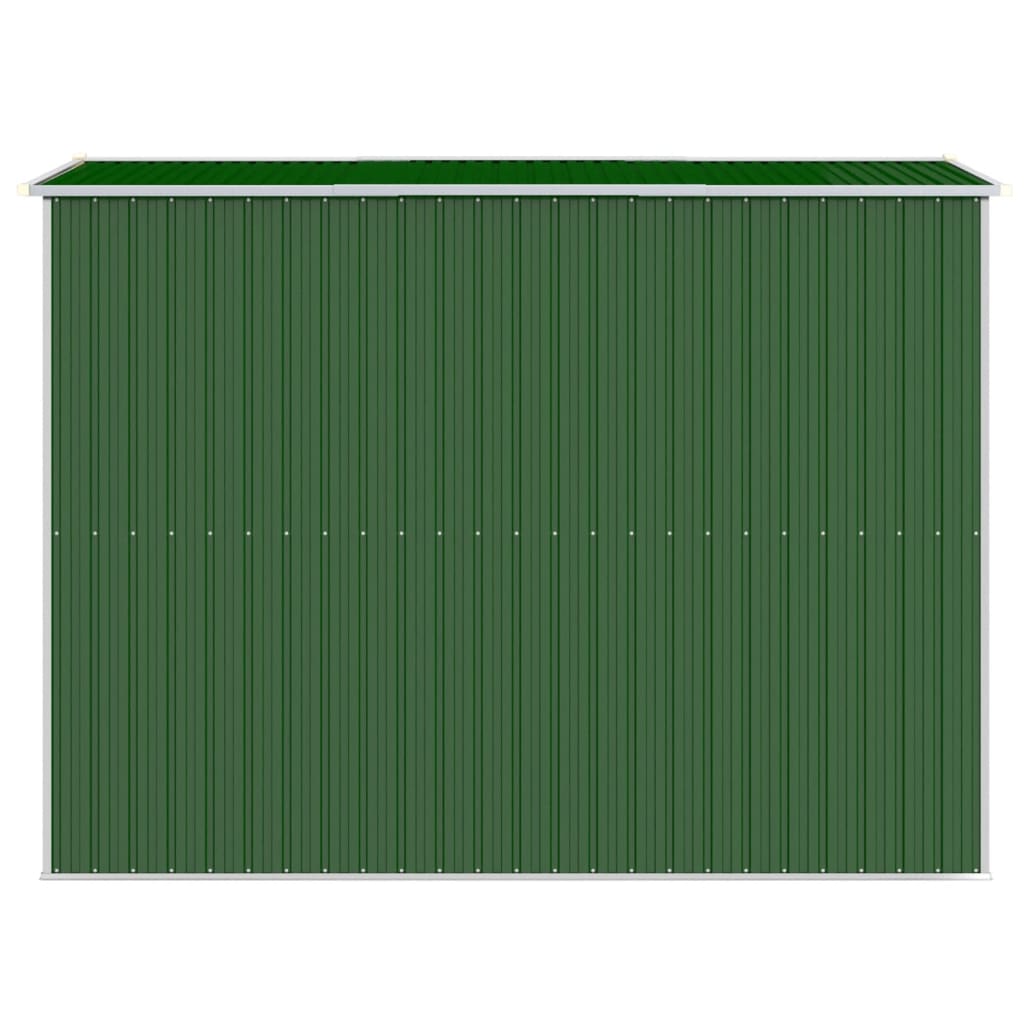 vidaXL Cobertizo de jardín acero galvanizado verde 192x274x223 cm