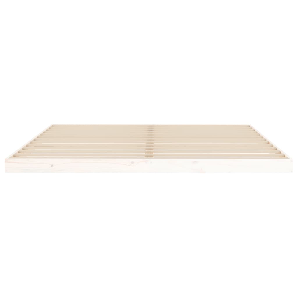 vidaXL Cama sin colchón madera maciza de pino blanca 180x200 cm