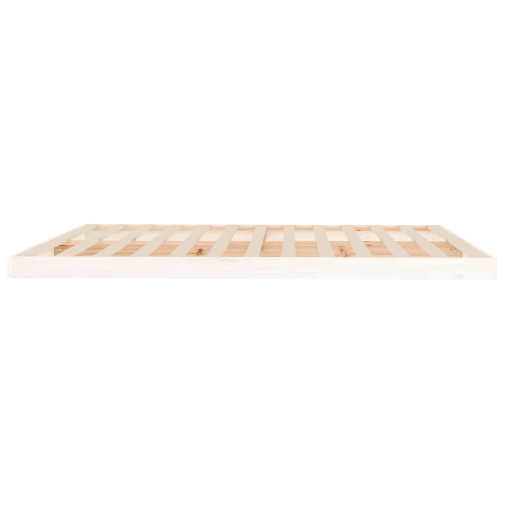 vidaXL Cama sin colchón madera maciza de pino blanca 180x200 cm