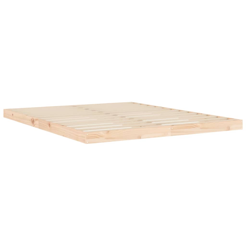 vidaXL Estructura de cama sin colchón madera maciza de pino 160x200 cm