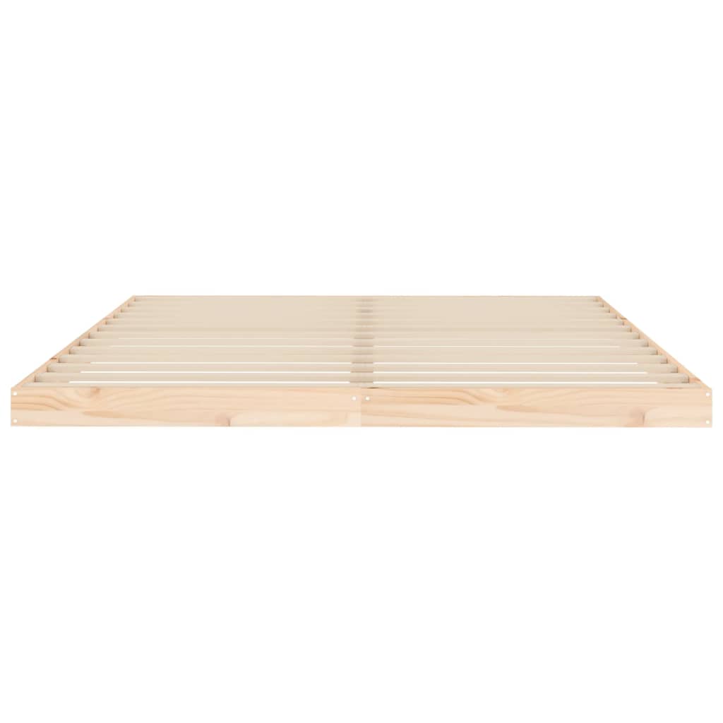 vidaXL Estructura de cama sin colchón madera maciza de pino 160x200 cm