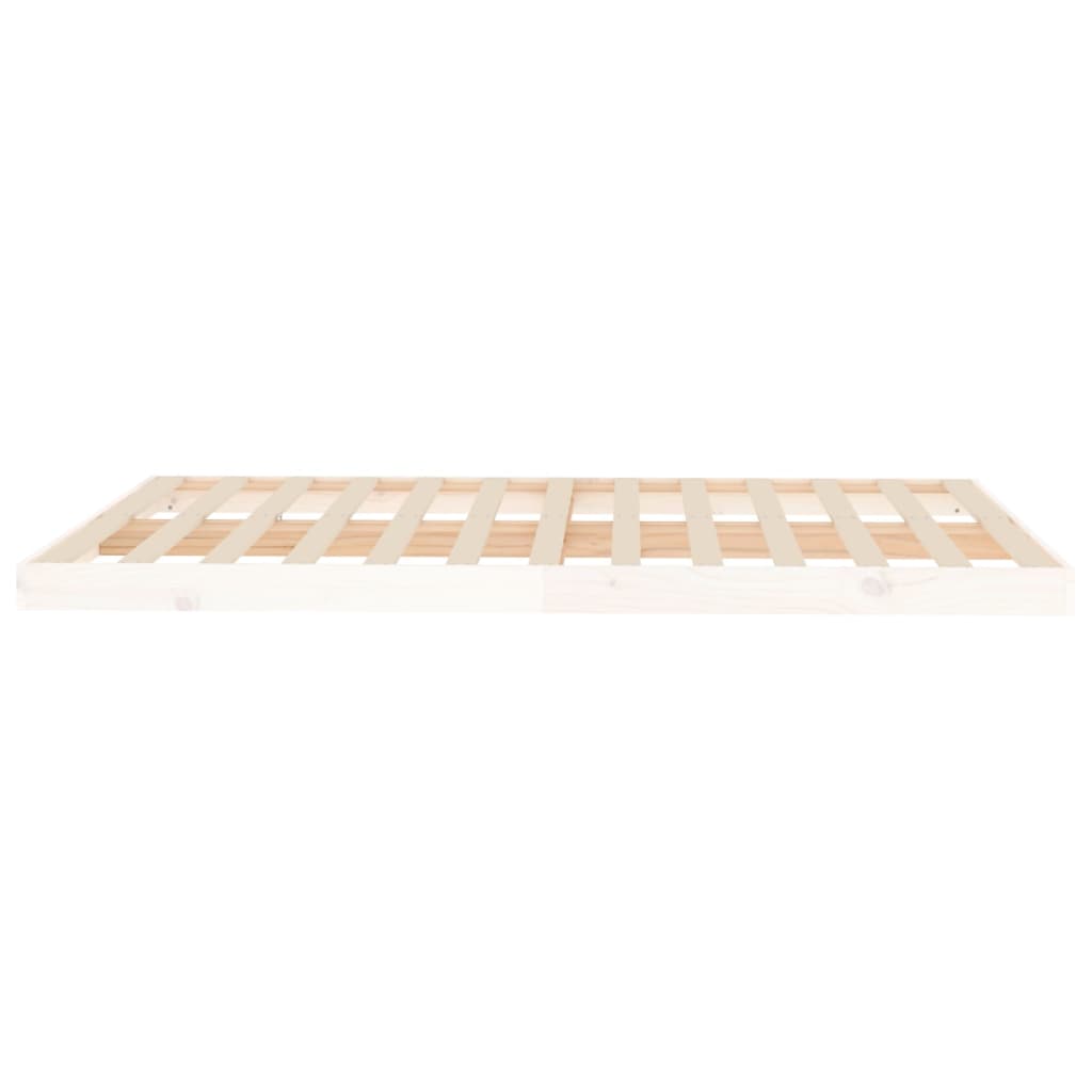 vidaXL Estructura de cama sin colchón madera de pino blanca 140x200 cm