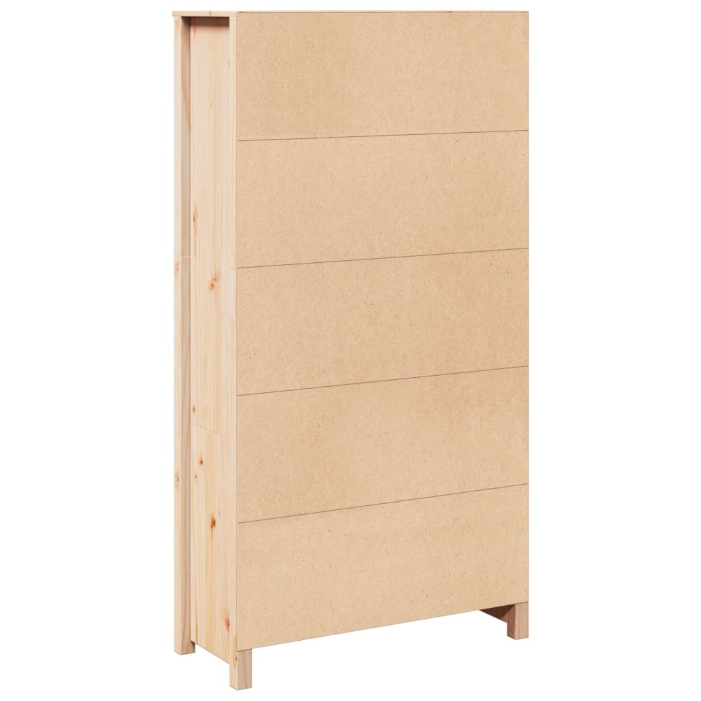 vidaXL Aparador de madera maciza de pino 80x35x154 cm