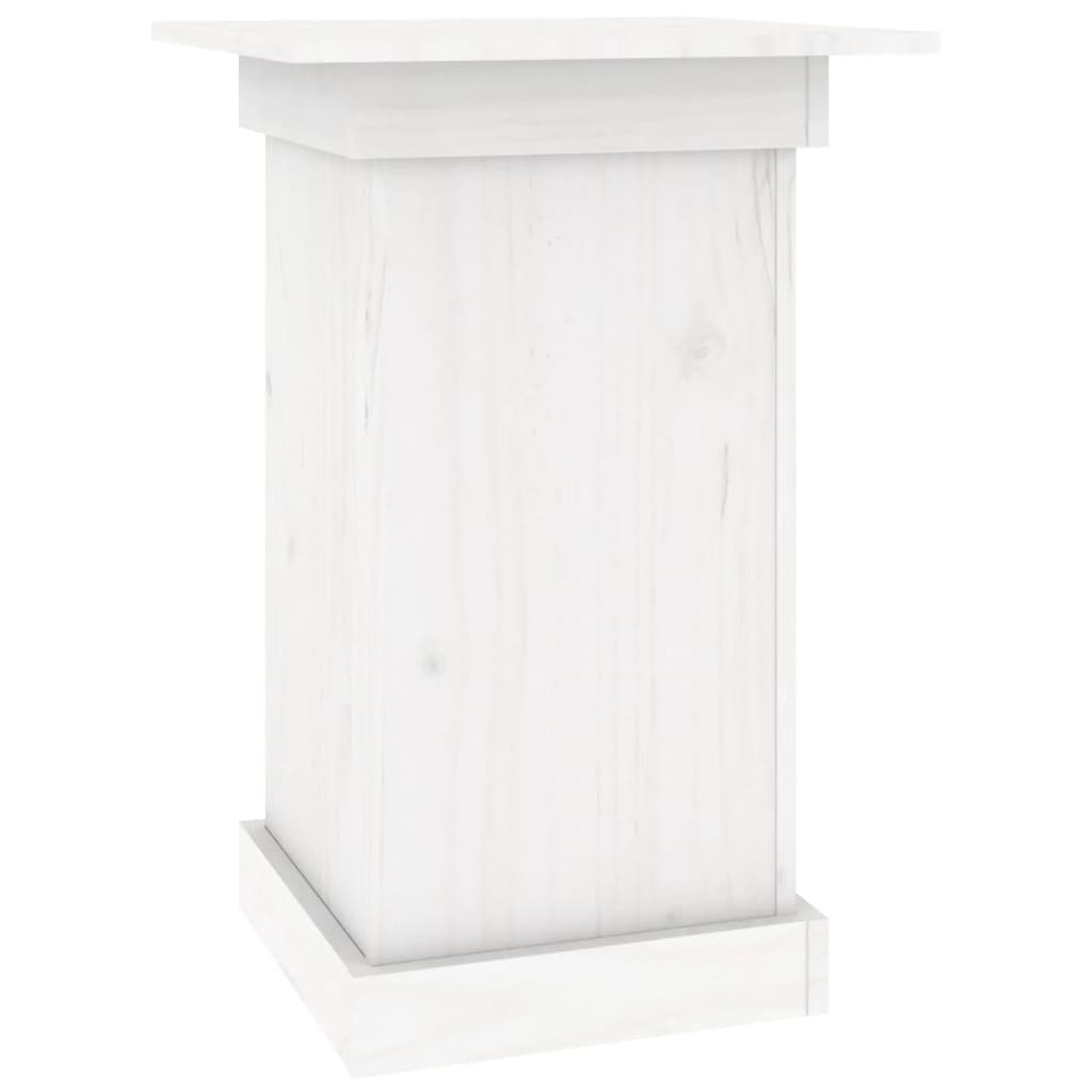 vidaXL Soporte para plantas madera maciza de pino blanco 40x40x60 cm