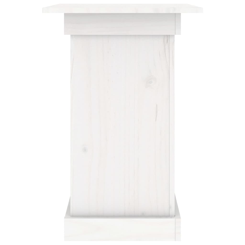 vidaXL Soporte para plantas madera maciza de pino blanco 40x40x60 cm