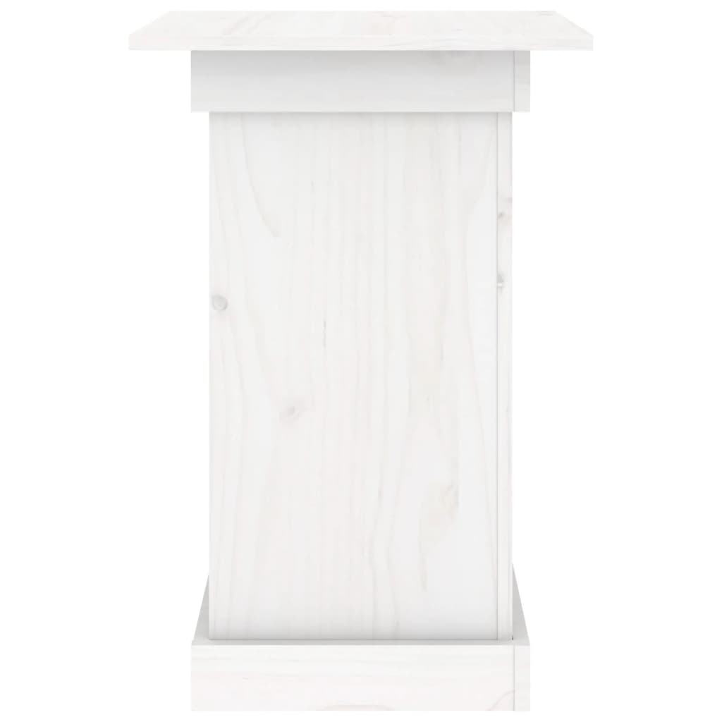 vidaXL Soporte para plantas madera maciza de pino blanco 40x40x60 cm