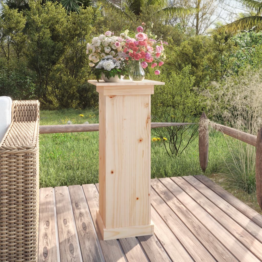 vidaXL Soporte para plantas madera maciza de pino 40x40x90 cm