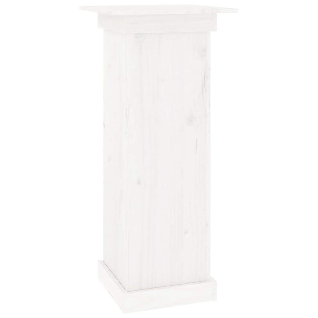 vidaXL Soporte para plantas madera maciza de pino blanco 40x40x90 cm