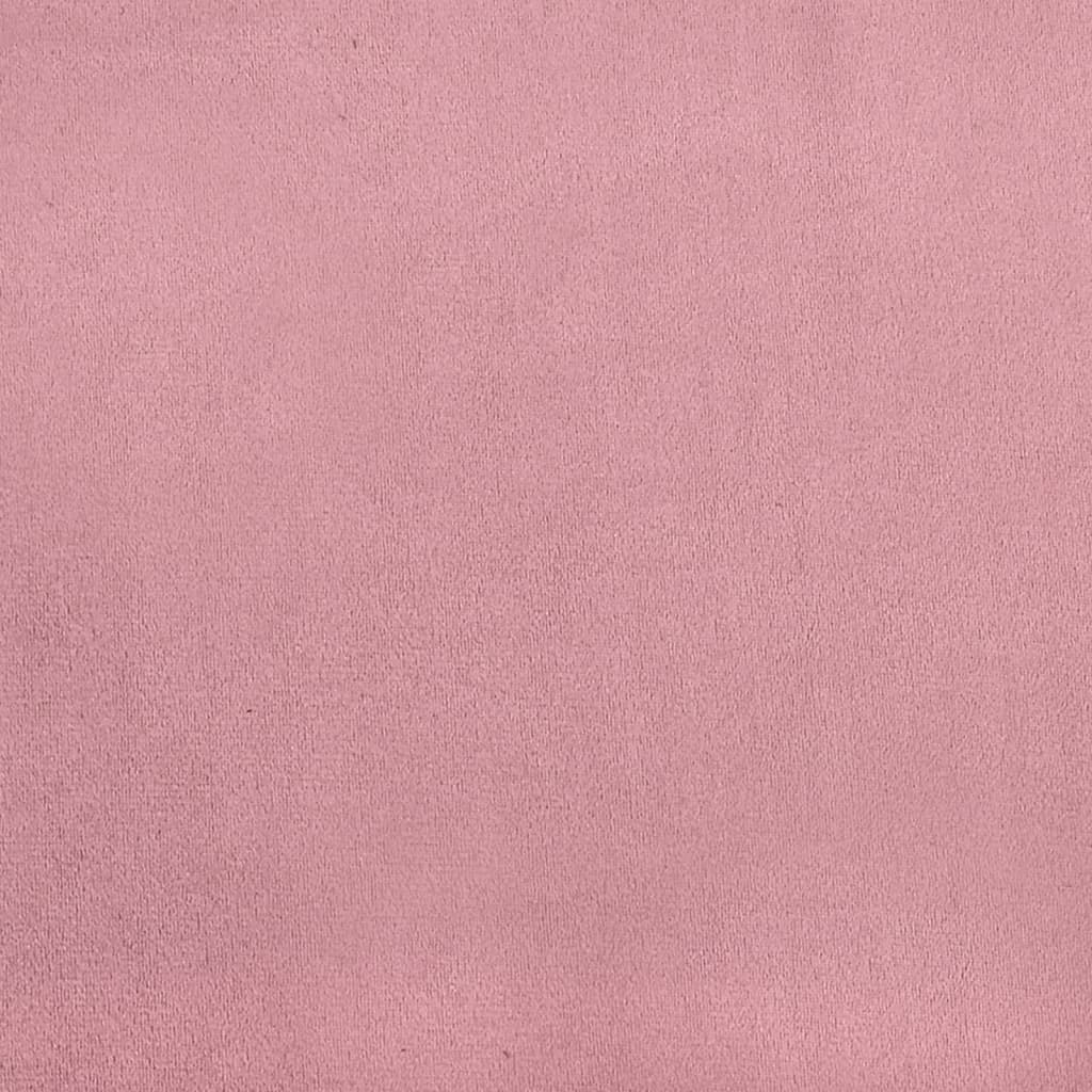 vidaXL Banco de terciopelo rosa 110x76x80 cm
