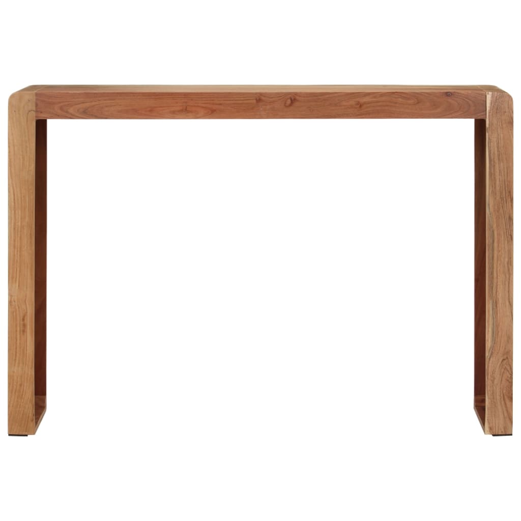 vidaXL Mesa consola madera maciza de acacia 110x30x76 cm