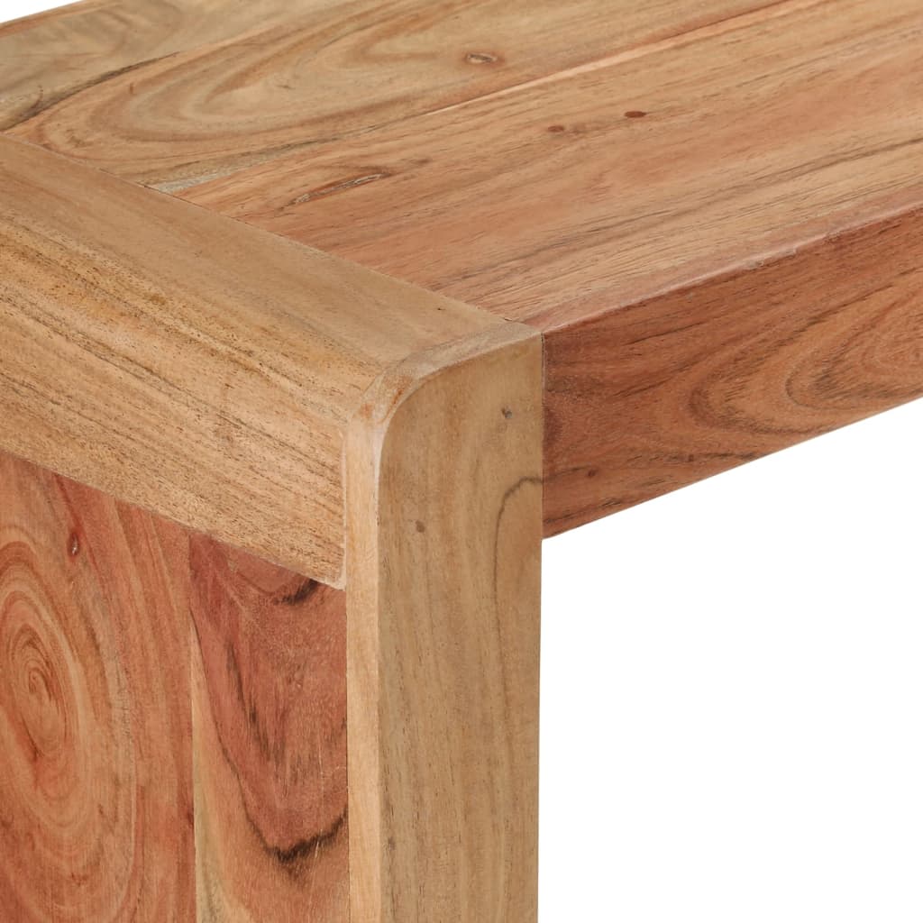 vidaXL Mesa consola madera maciza de acacia 110x30x76 cm