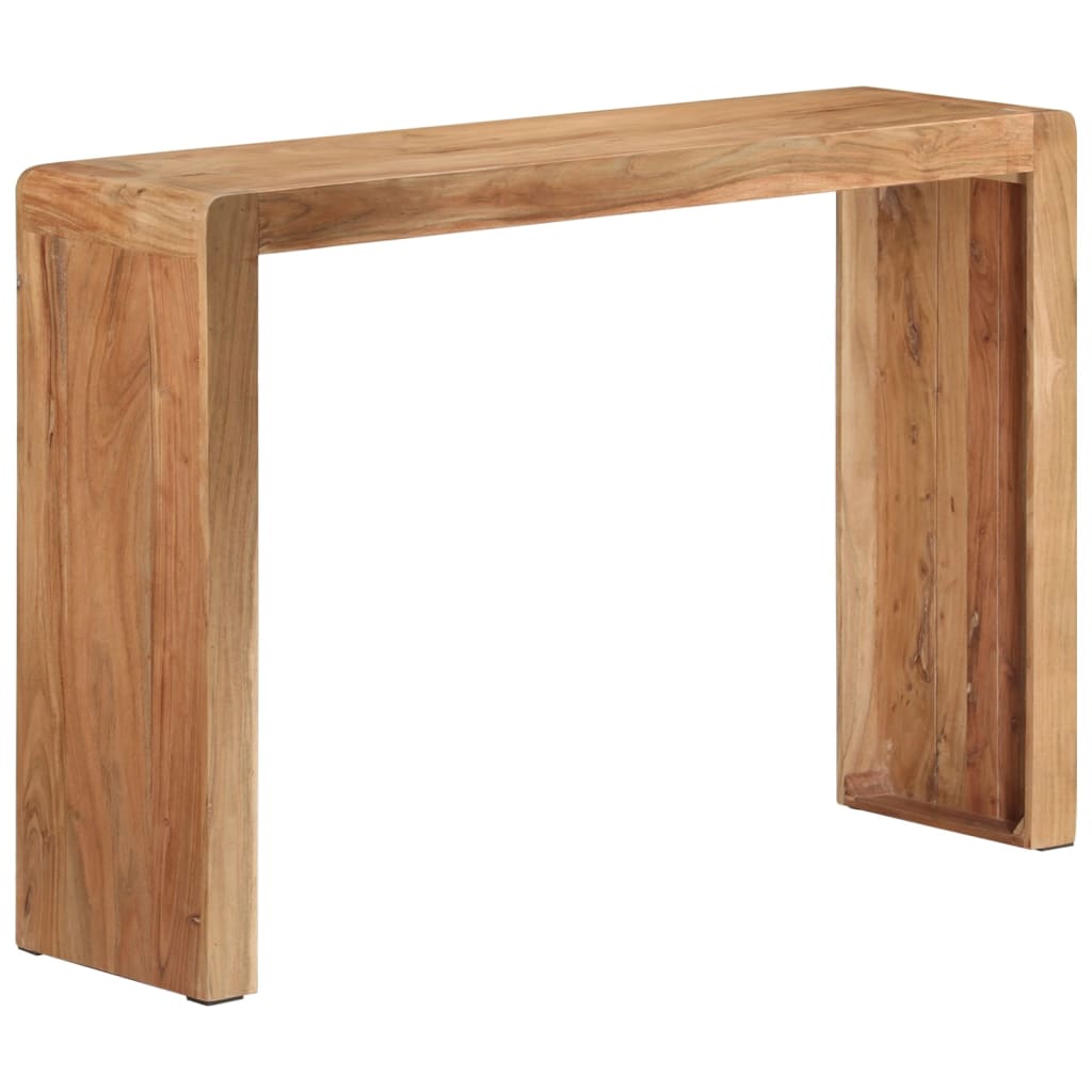 vidaXL Mesa consola madera maciza de acacia 110x30x76 cm