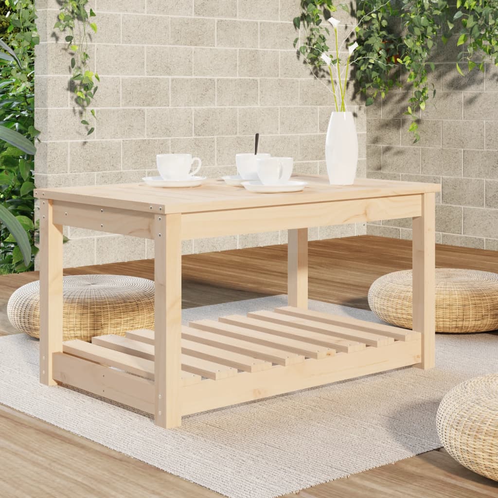 vidaXL Mesa de jardín madera maciza de pino 82,5x50,5x45 cm