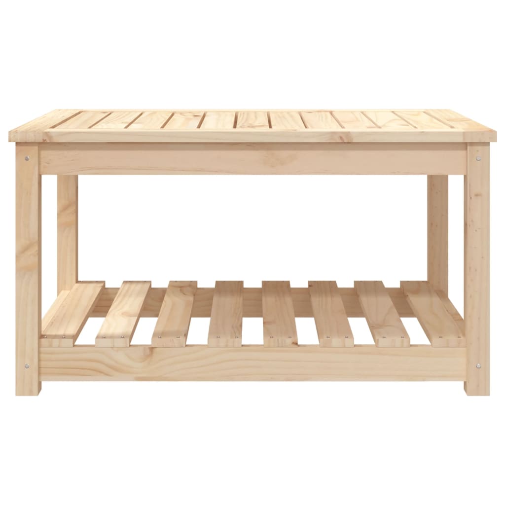 vidaXL Mesa de jardín madera maciza de pino 82,5x50,5x45 cm