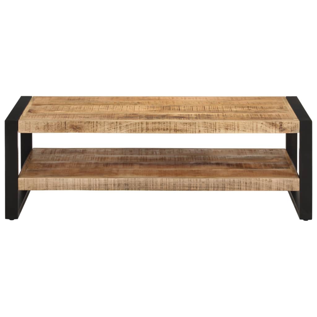 vidaXL Mesa de centro de madera maciza de mango 120x55x40 cm