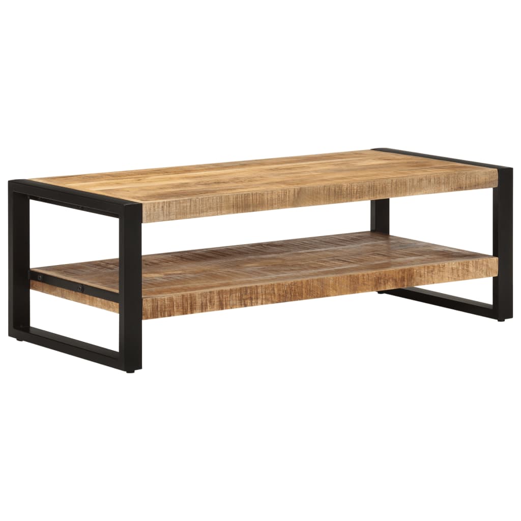 vidaXL Mesa de centro de madera maciza de mango 120x55x40 cm