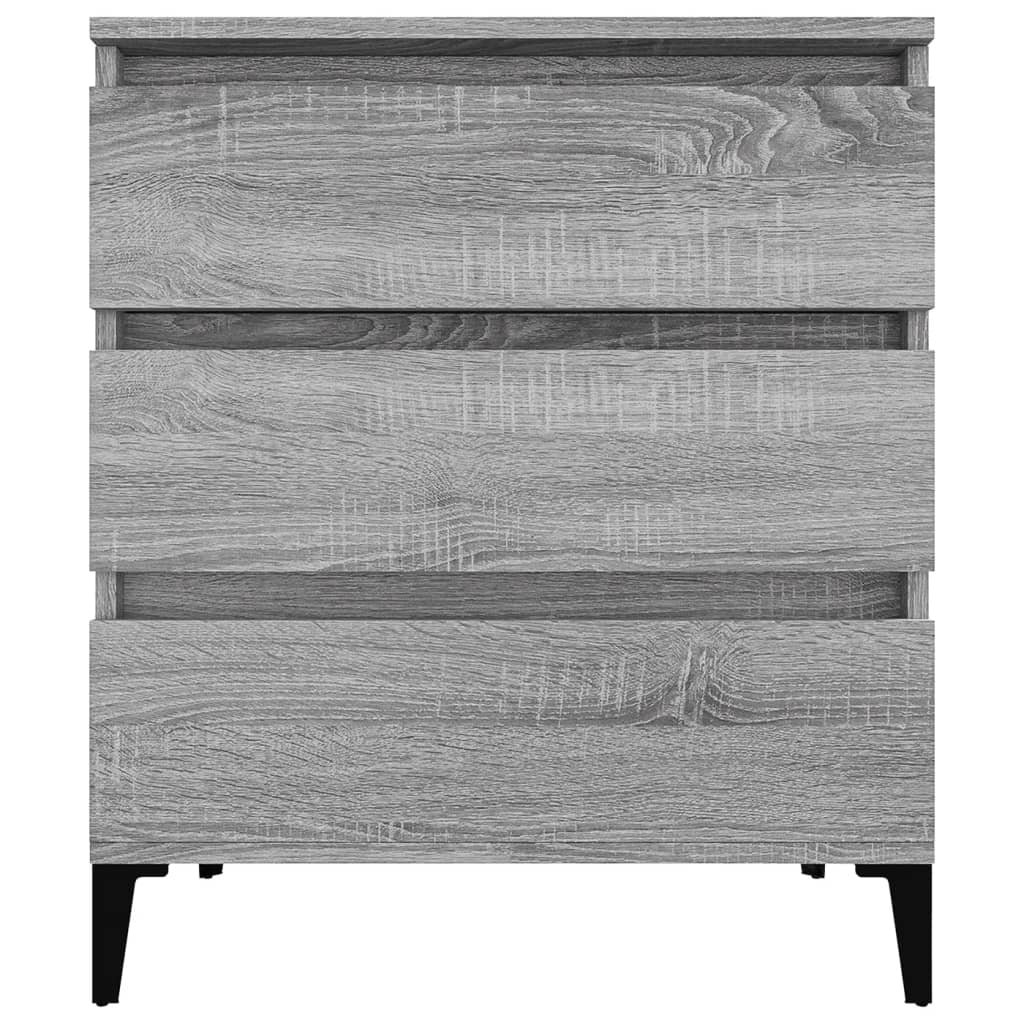 vidaXL Aparador de madera contrachapada gris Sonoma 60x35x70 cm