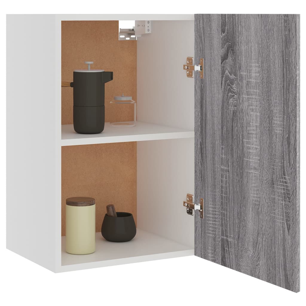 vidaXL Armario colgante madera contrachapada gris sonoma 39,5x31x60 cm