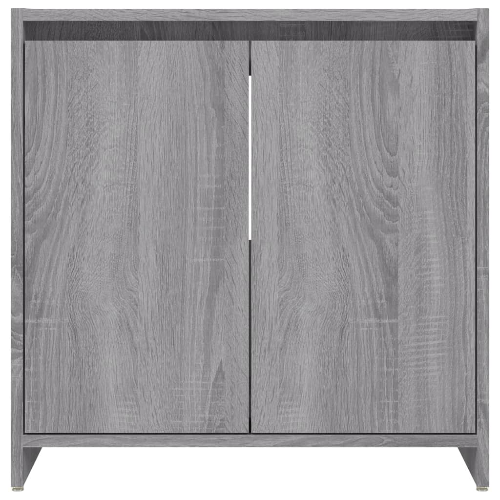 vidaXL Armario de baño madera contrachapada gris Sonoma 60x33x61 cm