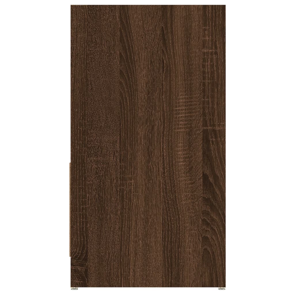 vidaXL Armario de baño madera contrachapada marrón roble 60x33x61 cm