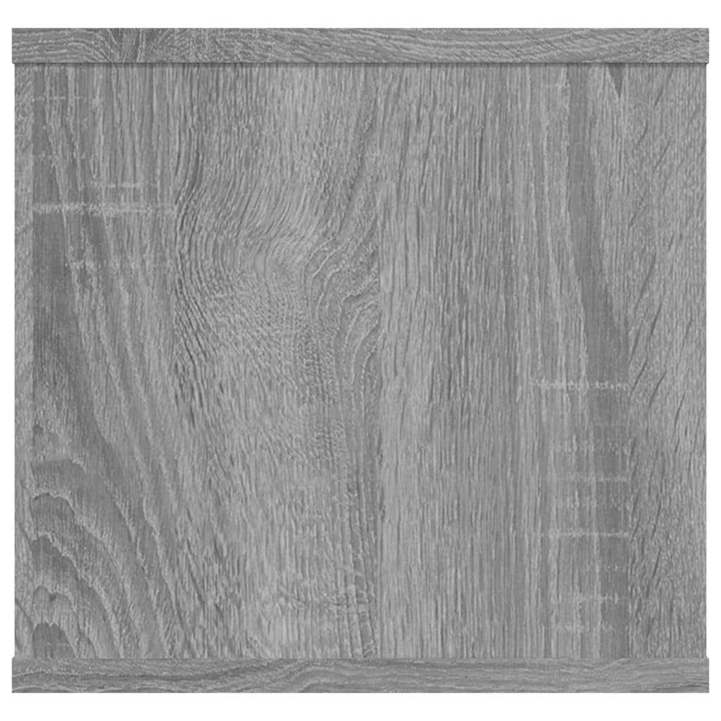 vidaXL Estantería de pared madera contrachapada gris 102x30x29 cm