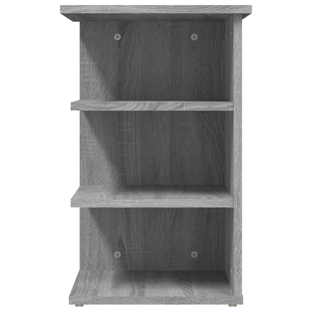 vidaXL Mueble auxiliar madera contrachapada gris Sonoma 35x35x55 cm