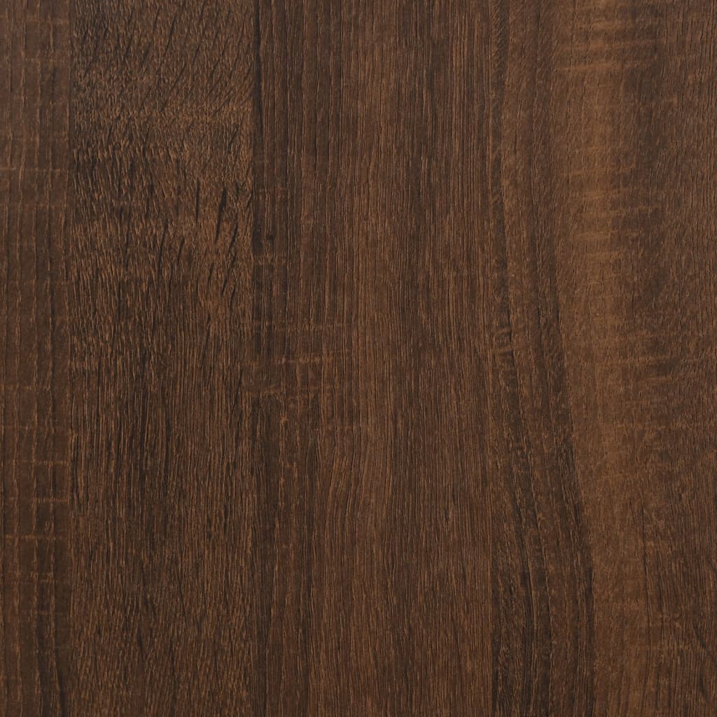 vidaXL Mueble auxiliar madera contrachapada roble marrón 35x35x55 cm