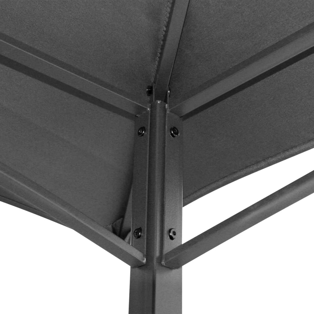 vidaXL Cenador barbacoa estante lateral acero antracita 240x150x243 cm