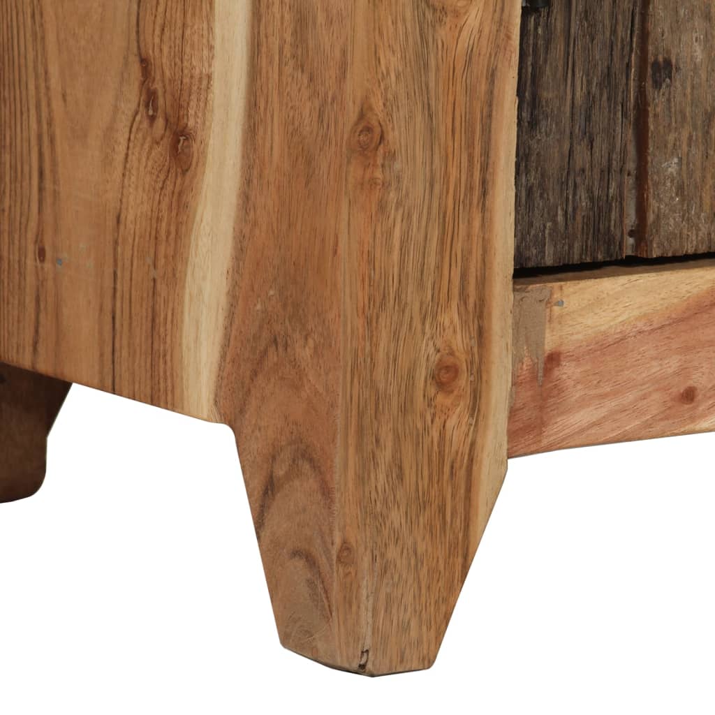 vidaXL Aparador madera maciza acacia y reciclada 55x33x75 cm