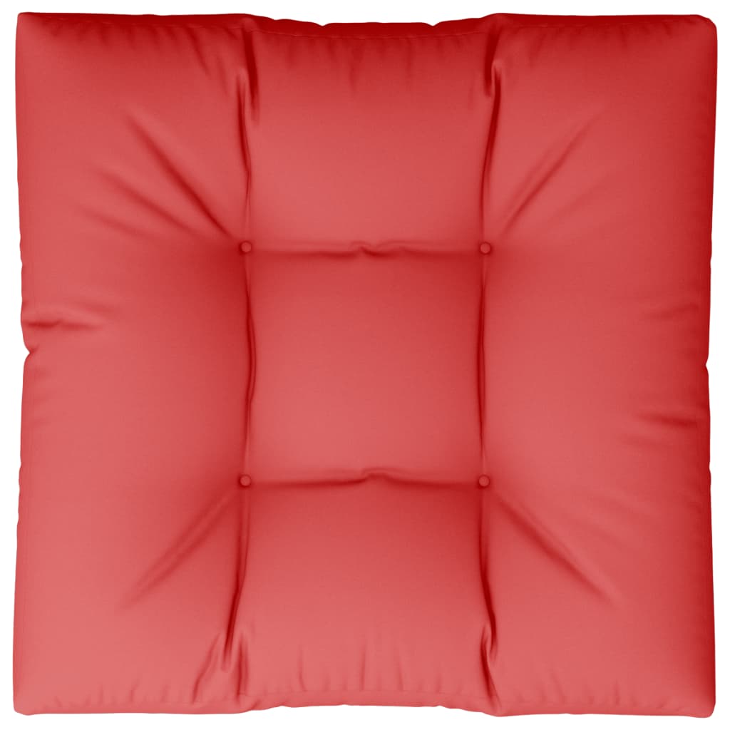 vidaXL Cojín para sofá de palets de tela rojo 70x70x12 cm