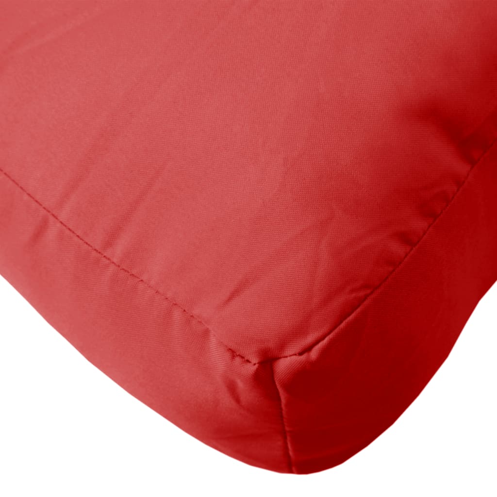 vidaXL Cojín para sofá de palets de tela rojo 70x70x12 cm