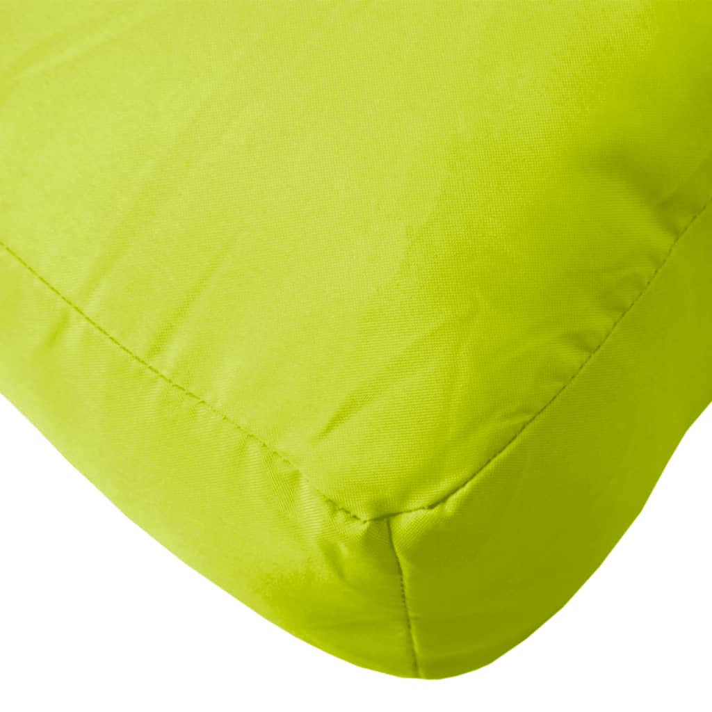 vidaXL Cojín para sofá de palets de tela verde claro 70x70x12 cm