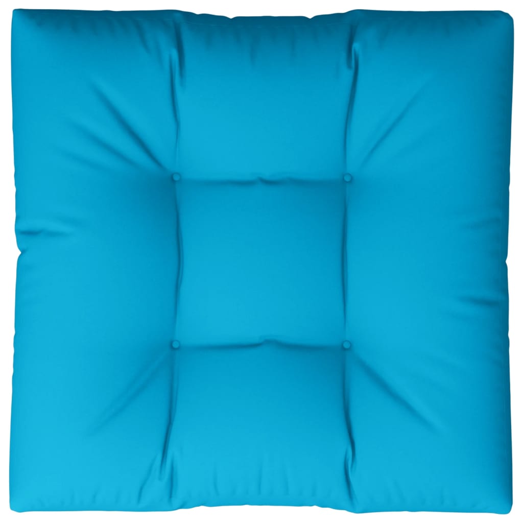 vidaXL Cojín para sofá de palets de tela azul 80x80x12 cm