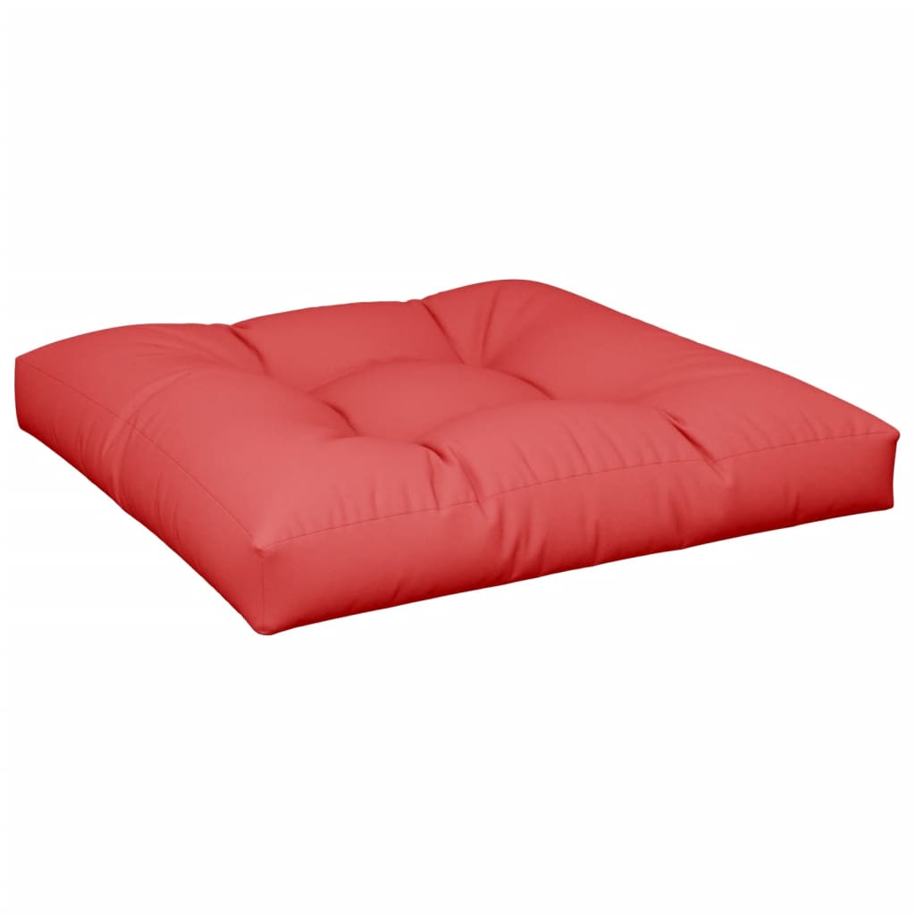 vidaXL Cojín para sofá de palets de tela rojo 80x80x12 cm