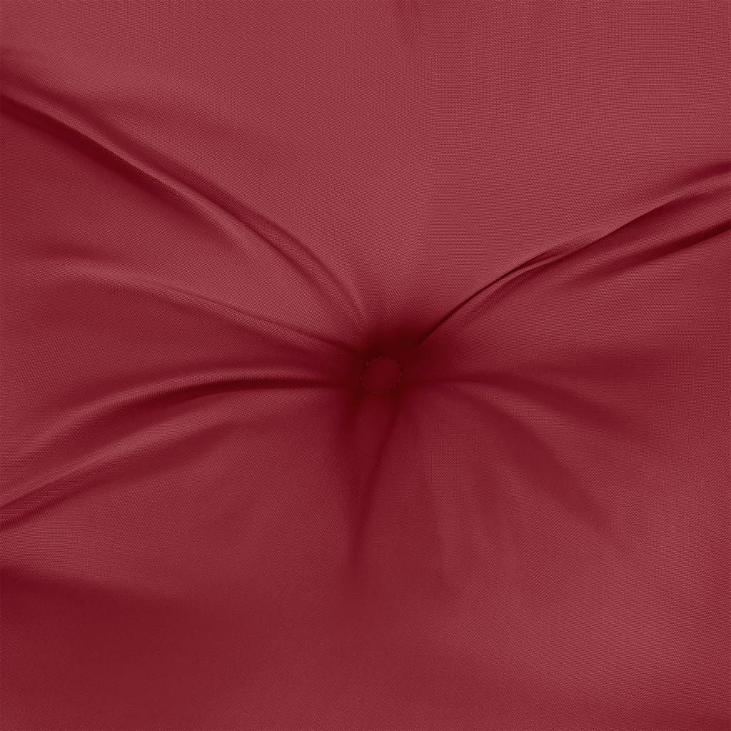 vidaXL Cojín para sofá de palets de tela rojo tinto 80x80x12 cm