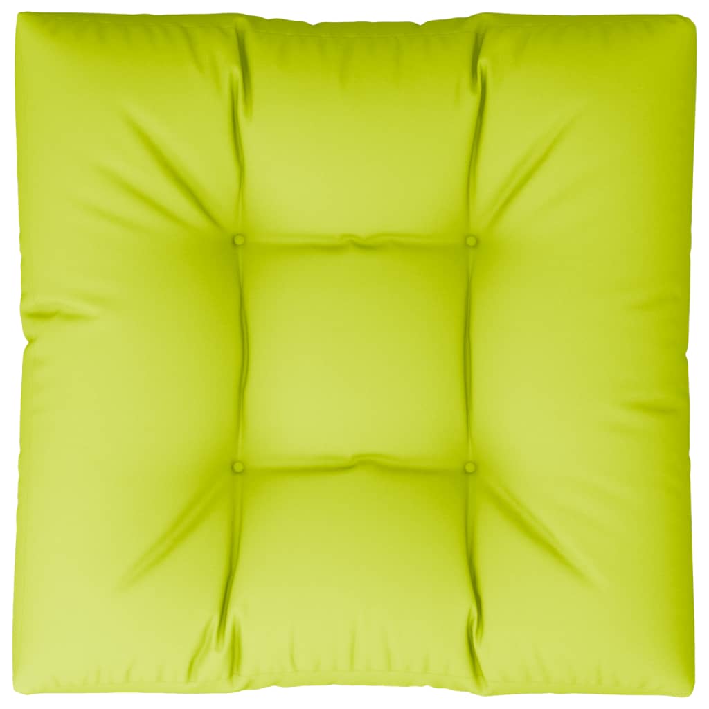 vidaXL Cojín para sofá de palets de tela verde claro 80x80x12 cm